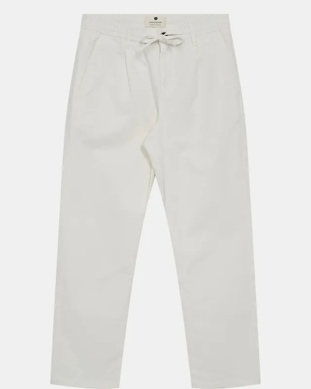 AKJAN COTTON PLEAT ELA PANTS - Tofu sold by anerkjendt