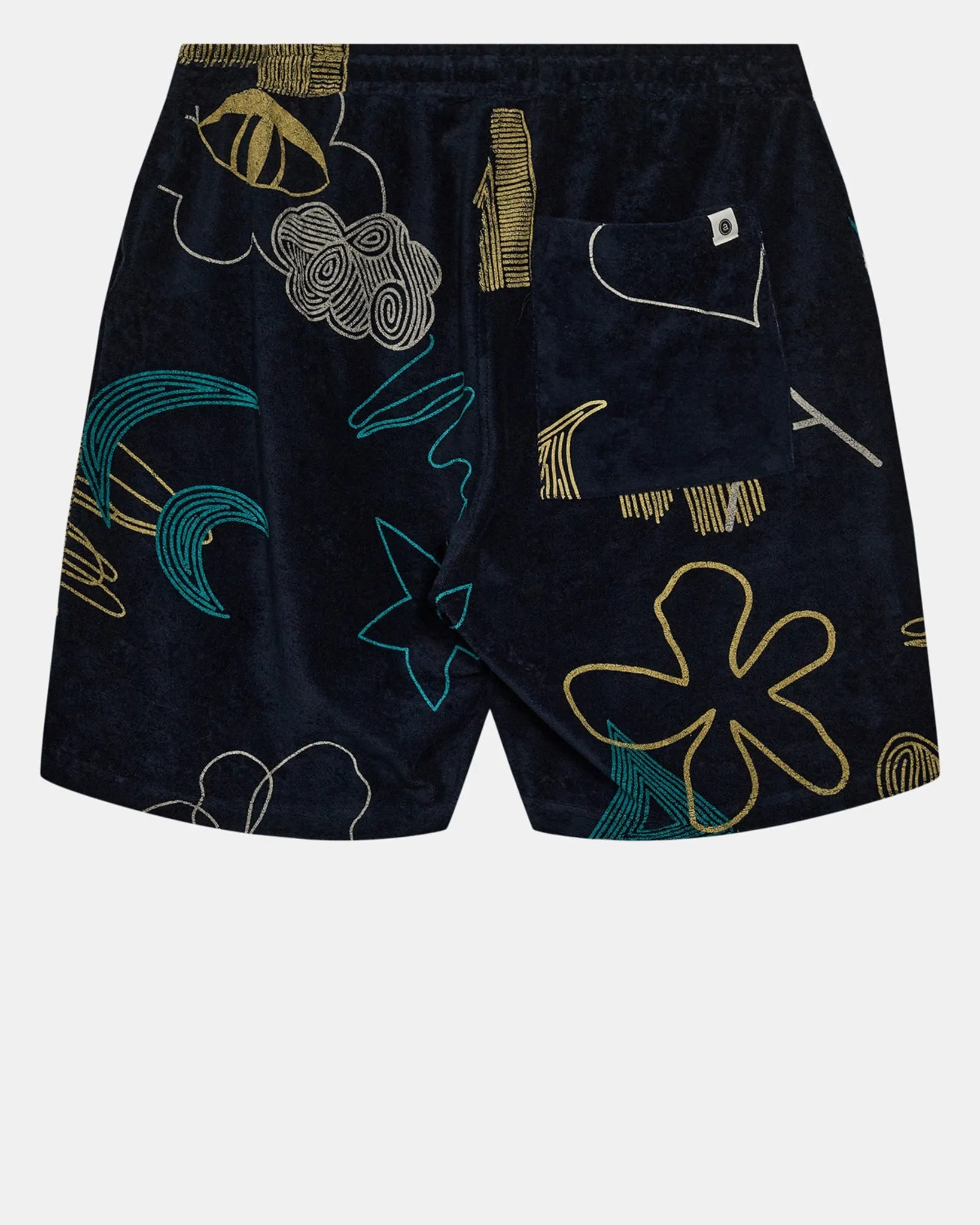 AKLT JAN FROTTE AOP SHORTS - Sky Captain sold by anerkjendt product image thumbnail 2