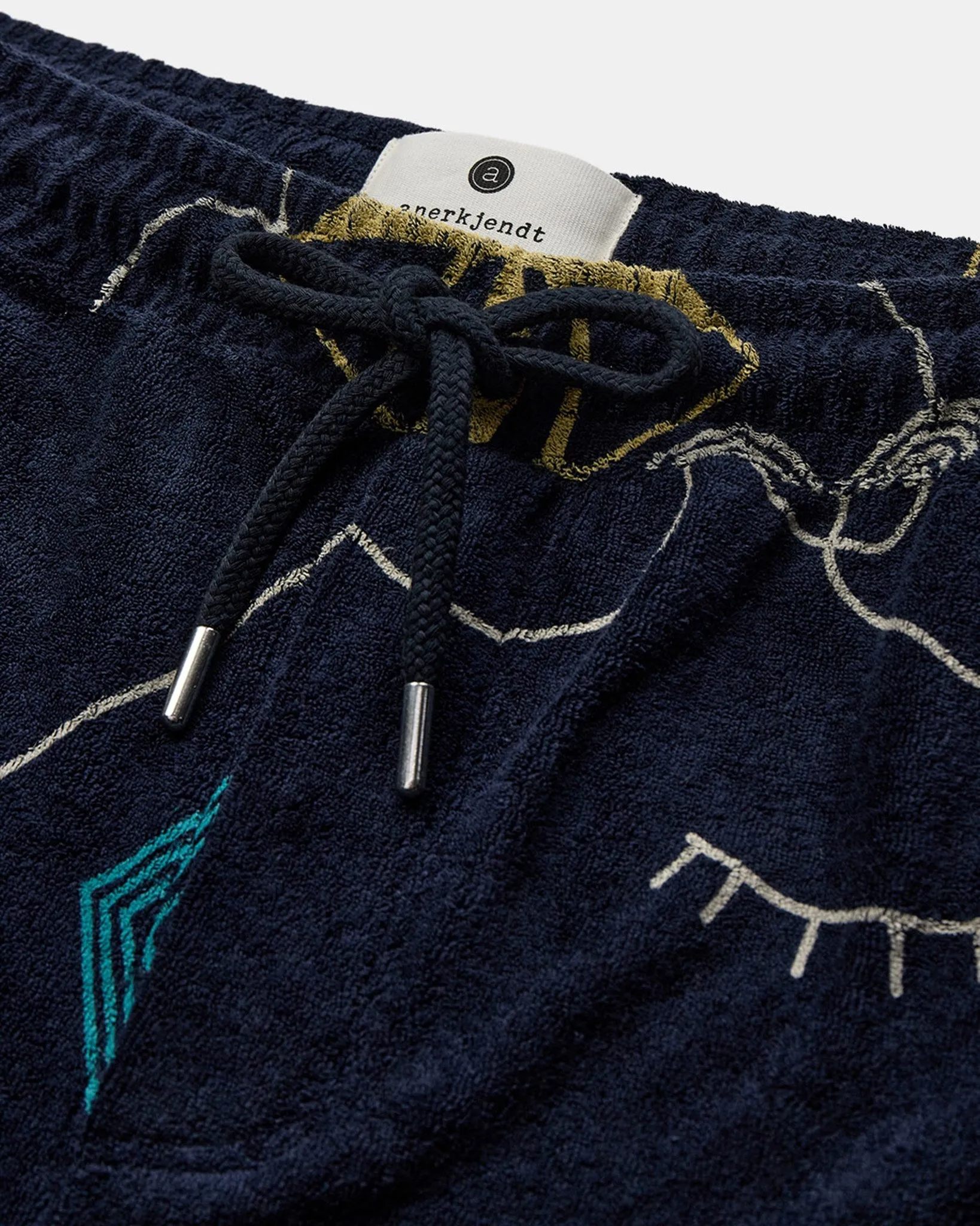 AKLT JAN FROTTE AOP SHORTS - Sky Captain sold by anerkjendt product image thumbnail 3