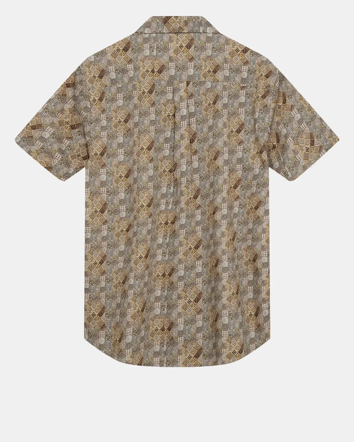 AKLEO S/S POPLIN AOP - Olivine sold by anerkjendt product image thumbnail 2