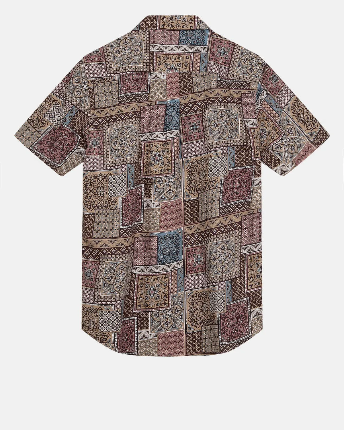 AKLEO S/S POPLIN AOP - Cognac sold by anerkjendt product image thumbnail 2