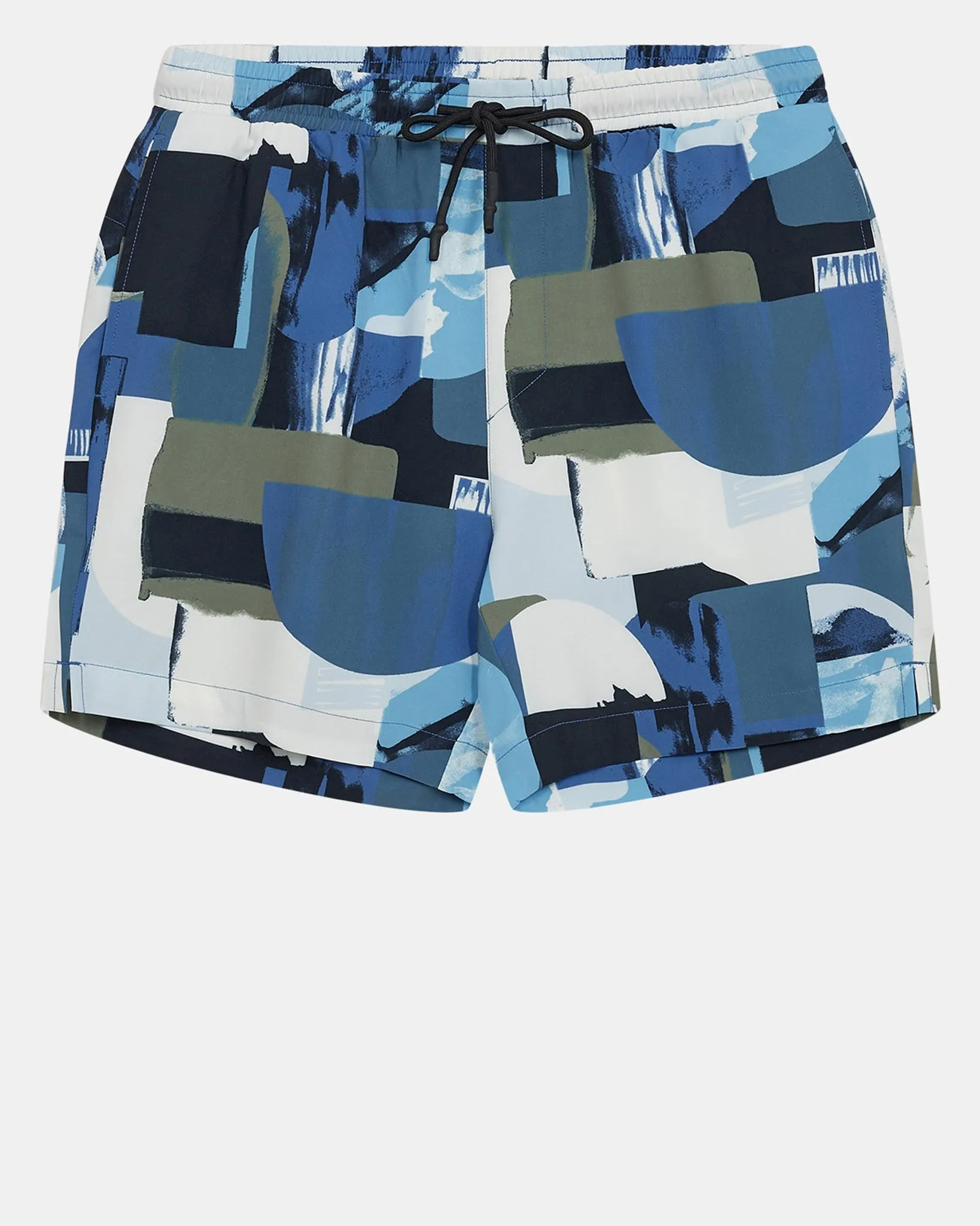 AKSHARK AOP SWIMSHORTS - Indian Teal sold by anerkjendt