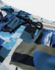 AKSHARK AOP SWIMSHORTS - Indian Teal sold by anerkjendt