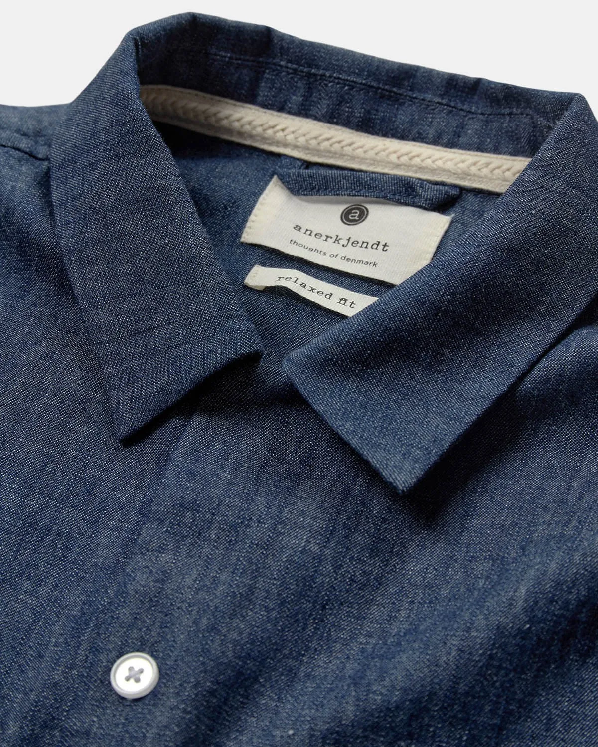 AKKURT S/S CHAMBRAY SHIRT - Sky Captain sold by anerkjendt product image thumbnail 3