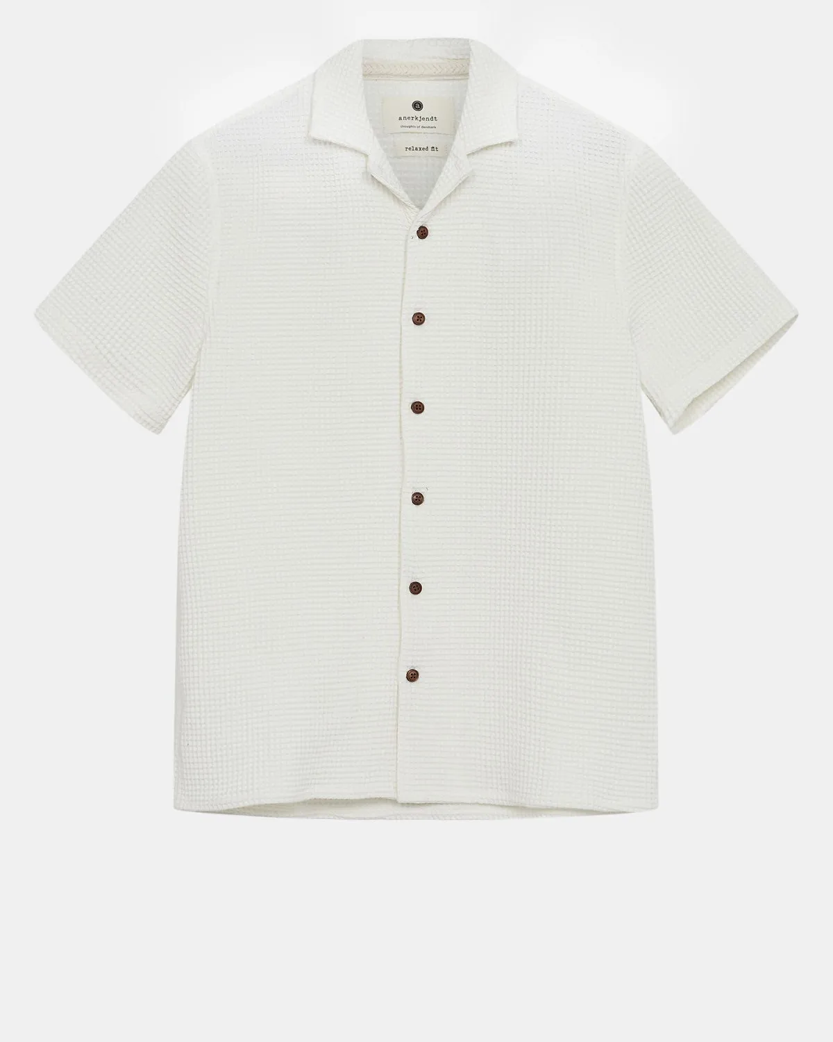 AKLEON S/S WAFFLE SHIRT - Tofu sold by anerkjendt