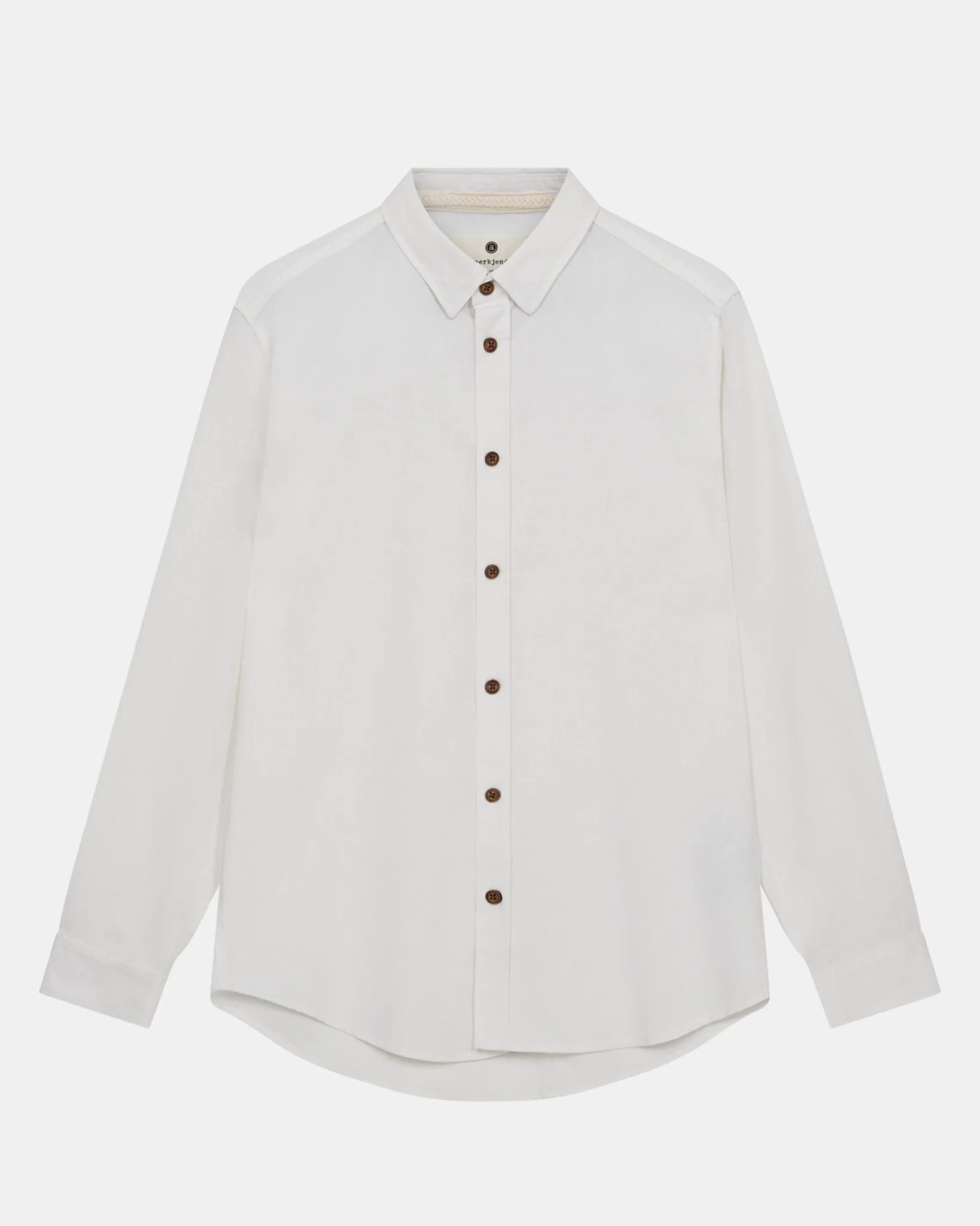 AKLEIF L/S COT/LINEN SHIRT - Tofu sold by anerkjendt