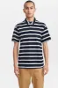 AKRENE STRIPE POLO - Sky Captain sold by anerkjendt