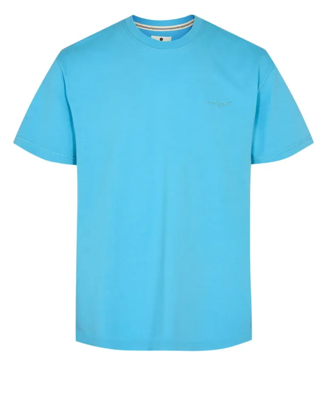 AKKIKKI S/S LOGO TEE NOOS - Bonnie Blue sold by anerkjendt