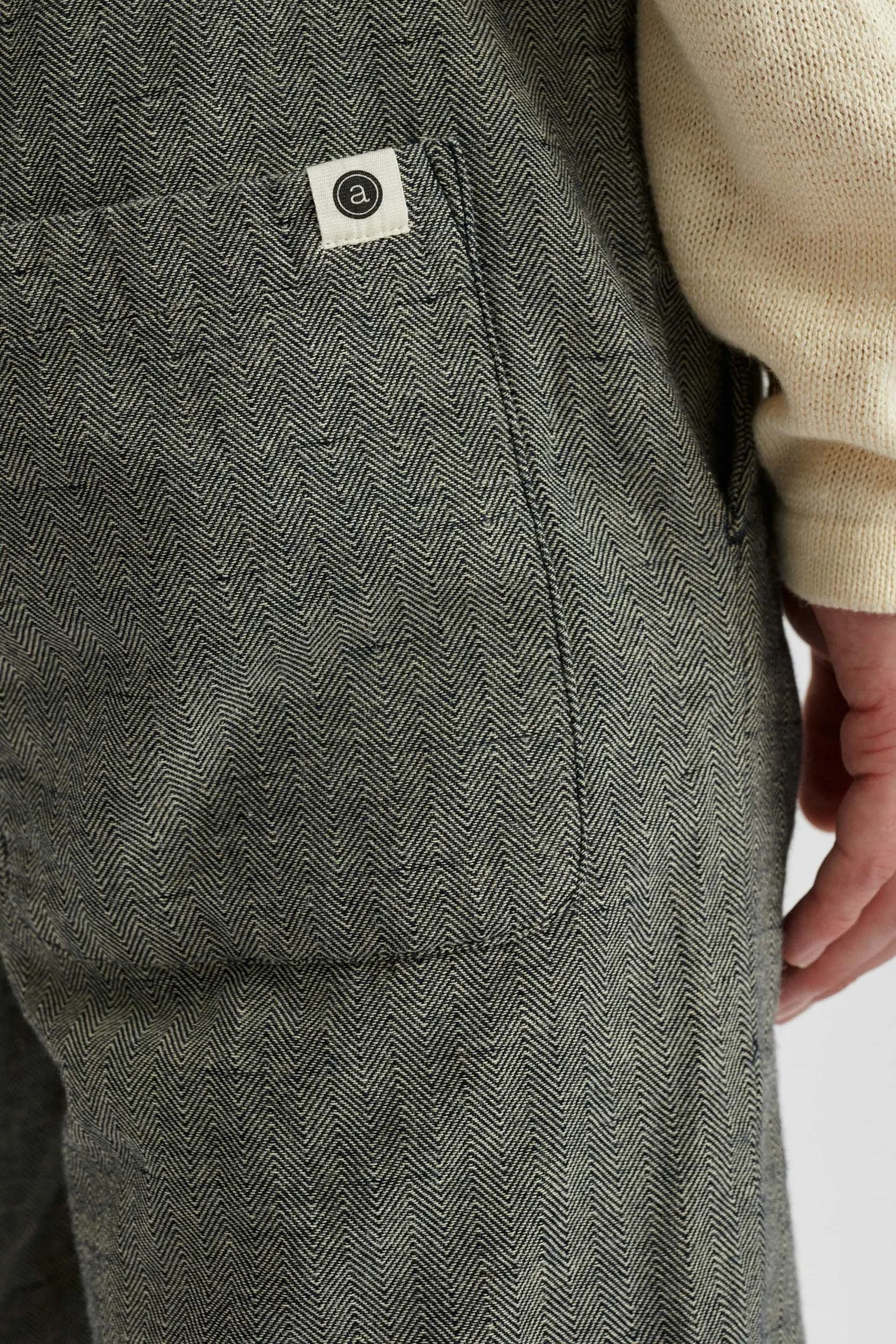 AKLT JOHN STRIPE SHORTS - White sold by anerkjendt product image thumbnail 4