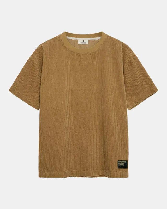 AKVILLADS CORDUROY S/S TEE - Incense sold by anerkjendt