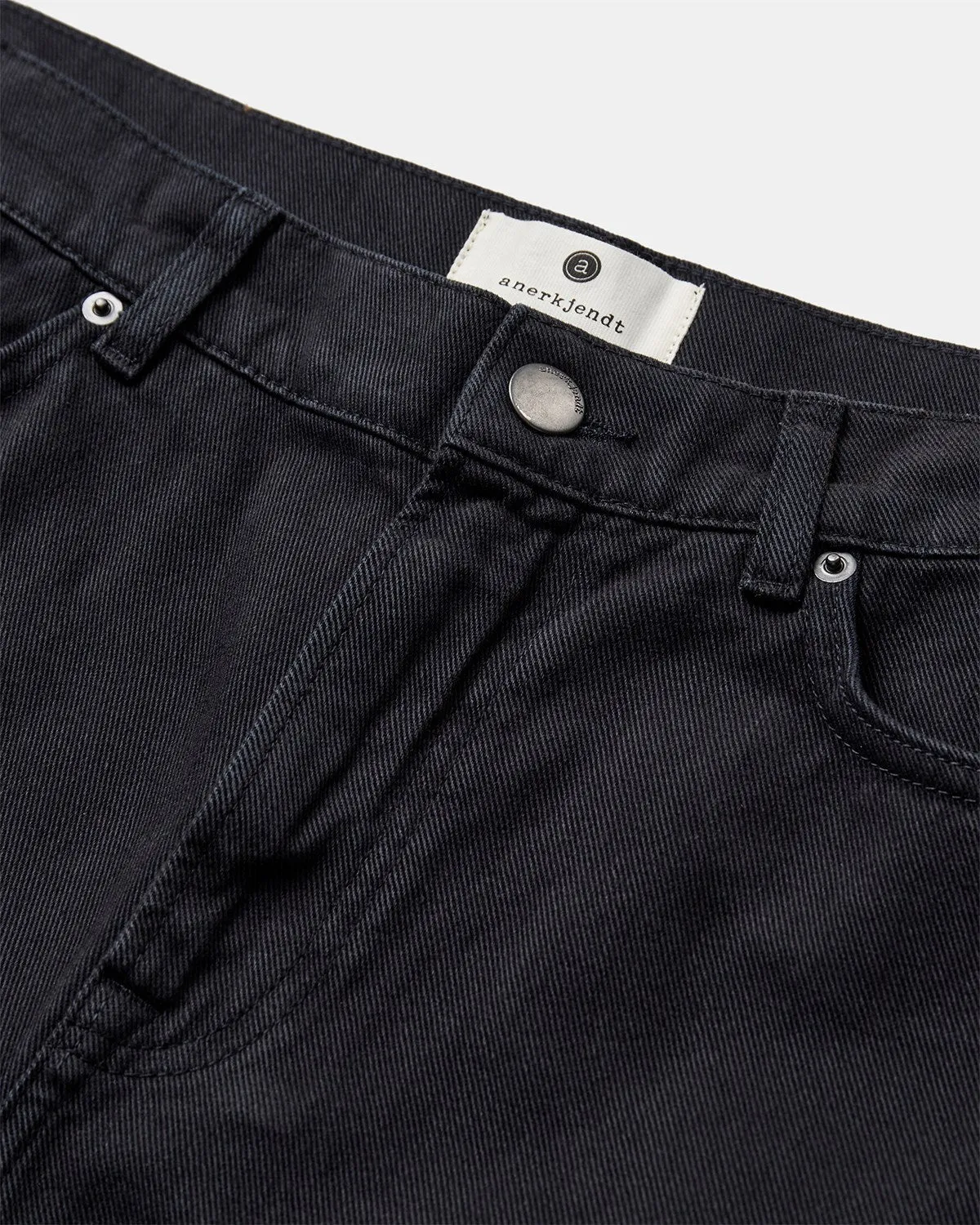 AKJANIC GARMENT DYED PANTS - Dark Grey sold by anerkjendt product image thumbnail 3