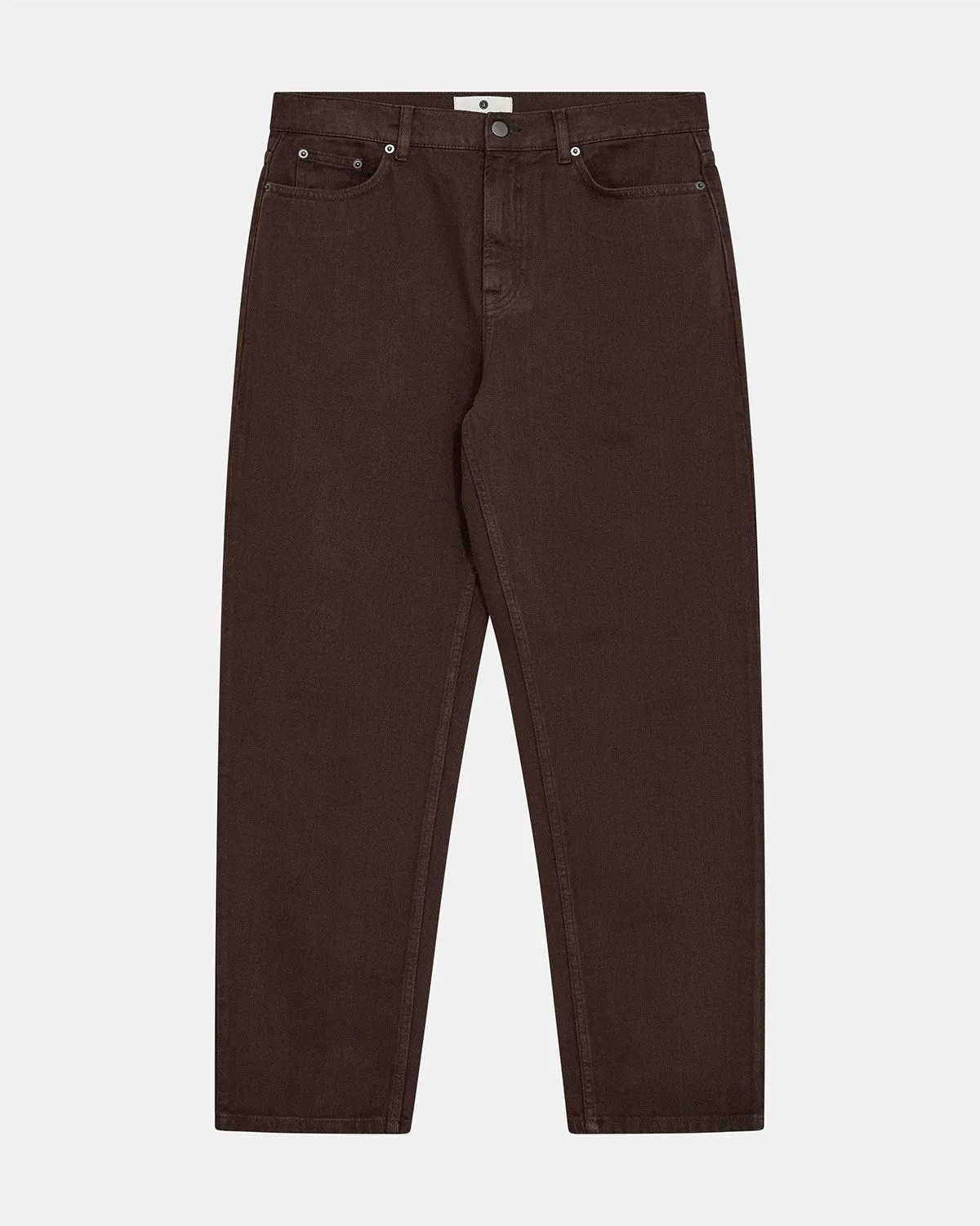 AKJANIC GARMENT DYED PANTS - Chocolate Brown sold by anerkjendt