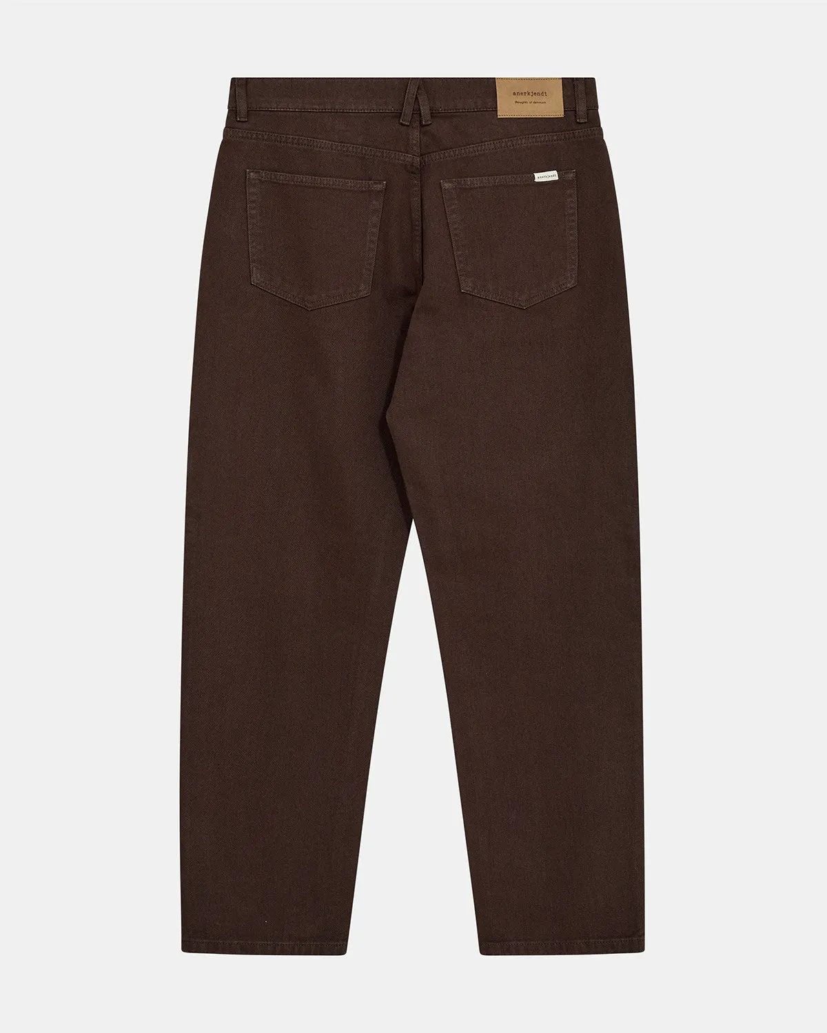 AKJANIC GARMENT DYED PANTS - Chocolate Brown sold by anerkjendt product image thumbnail 2