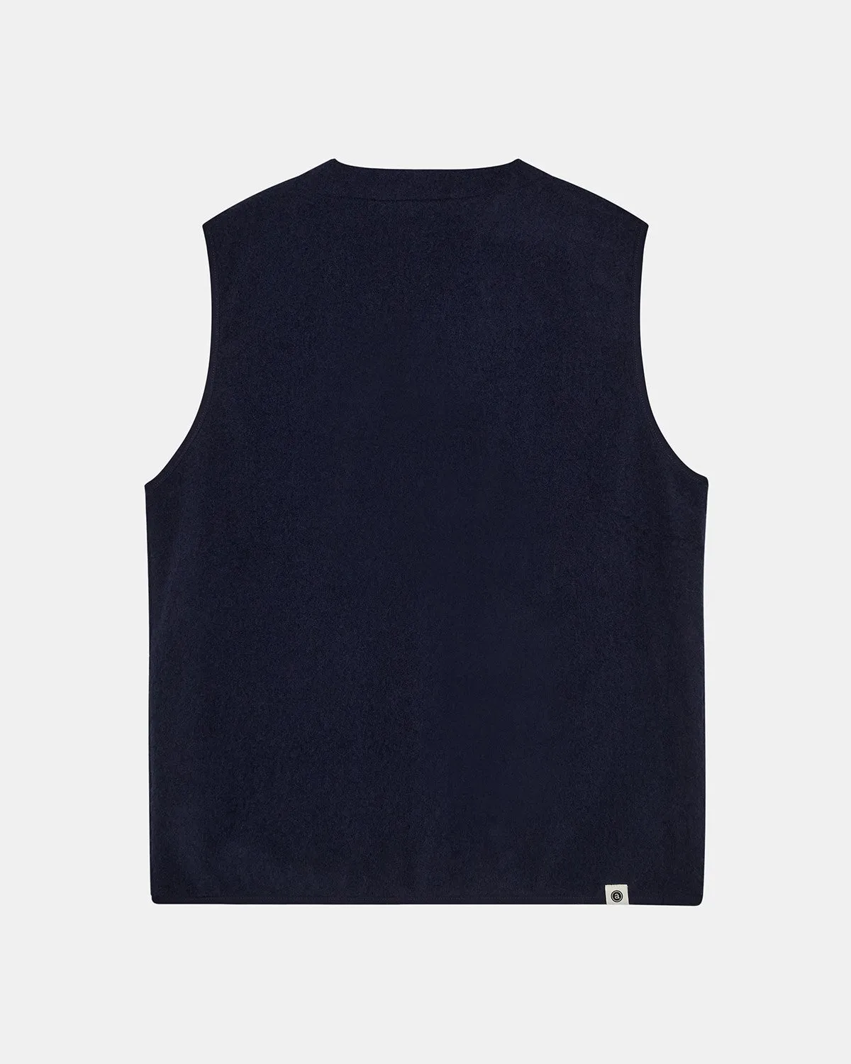 AKRASMUS BOILED WOOL GILET - Sky Captain sold by anerkjendt product image thumbnail 2