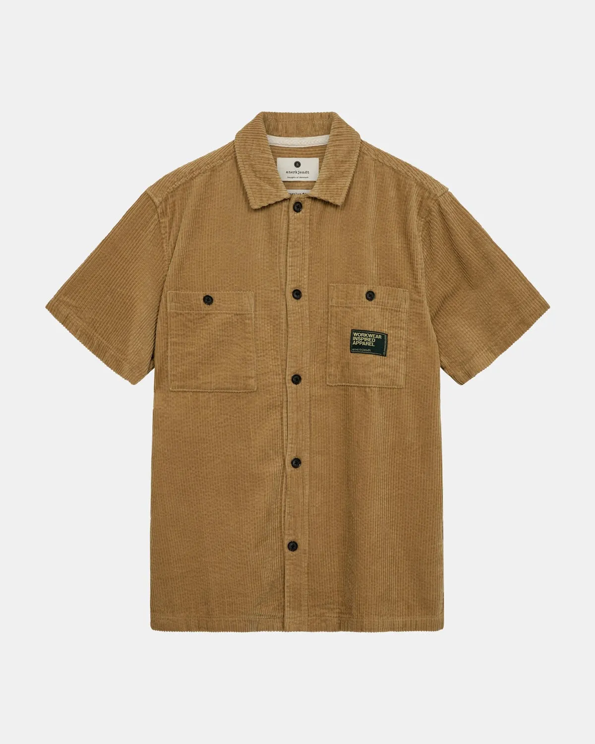 AKTHEO CORDUROY S/S SHIRT - Incense sold by anerkjendt