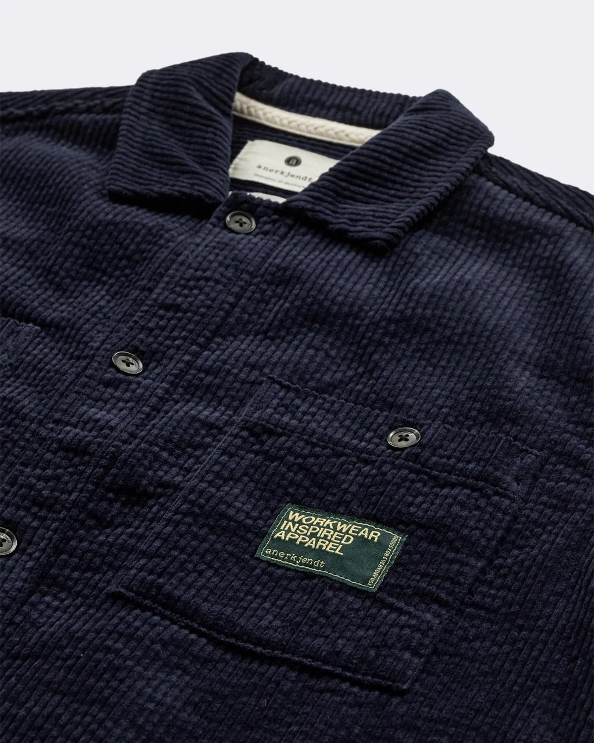 AKTHEO CORDUROY S/S SHIRT - Sky Captain sold by anerkjendt product image thumbnail 2