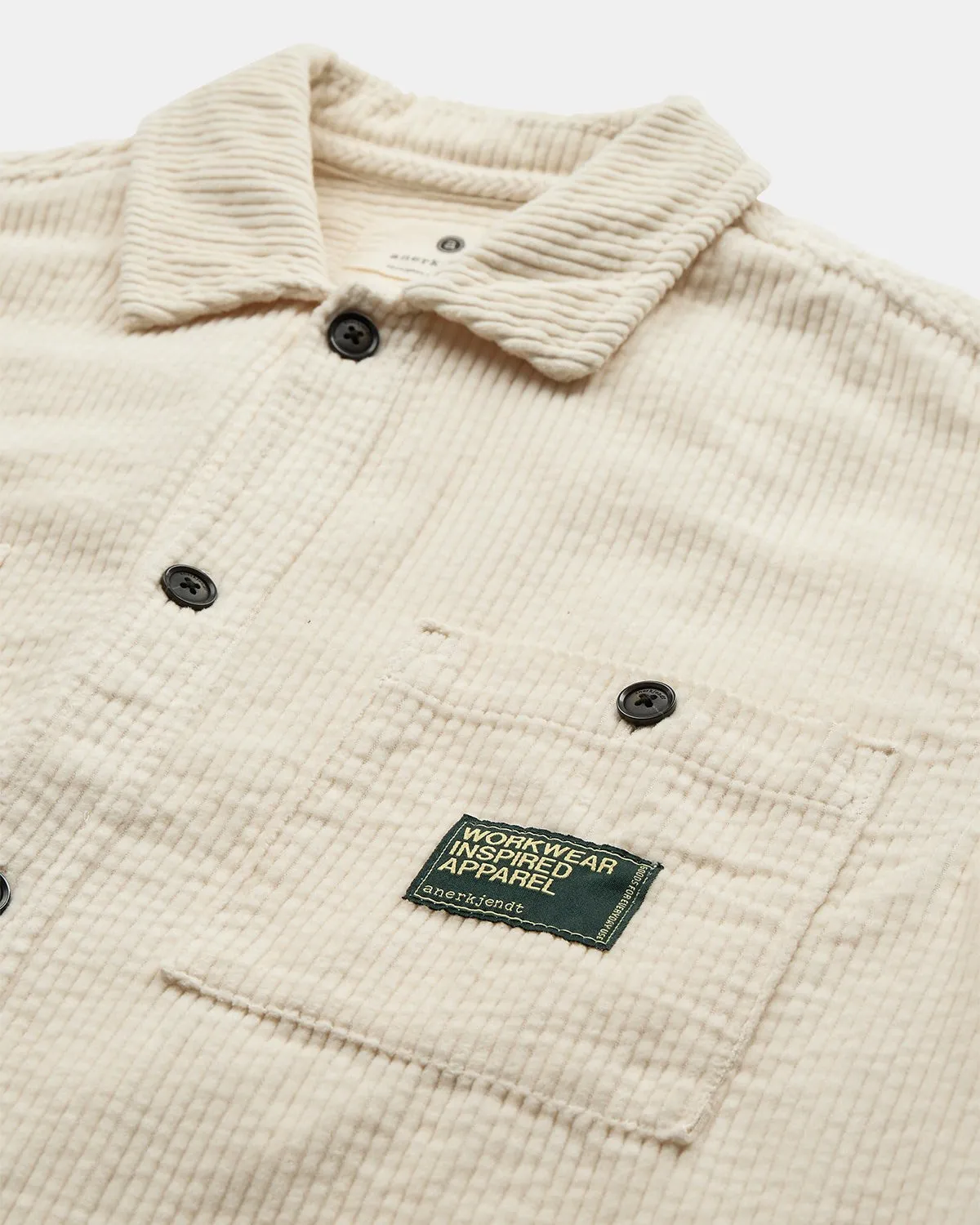 AKTHEO CORDUROY S/S SHIRT - Tofu sold by anerkjendt product image thumbnail 2