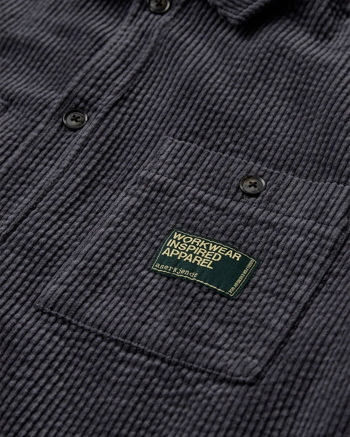 AKTHEO CORDUROY S/S SHIRT - Indian Teal sold by anerkjendt product image thumbnail 2
