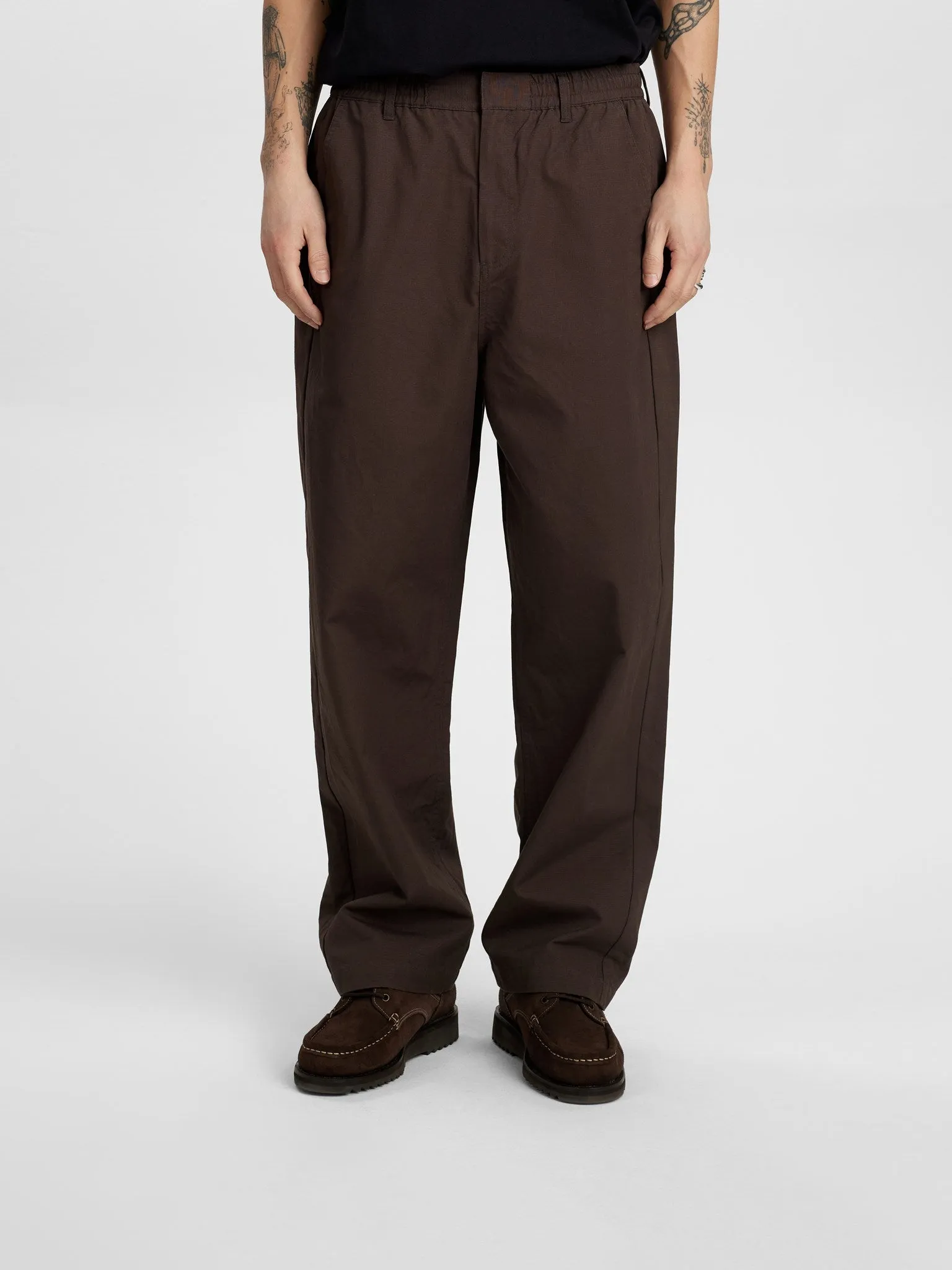 AKJAKOB RIBSTOP PANTS - Chocolate Brown sold by anerkjendt