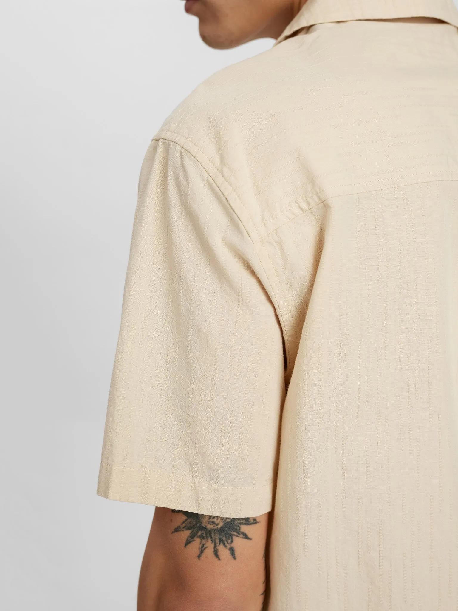 AKLEO BIG FLOWER SHIRT - Feather Gray sold by anerkjendt product image thumbnail 5