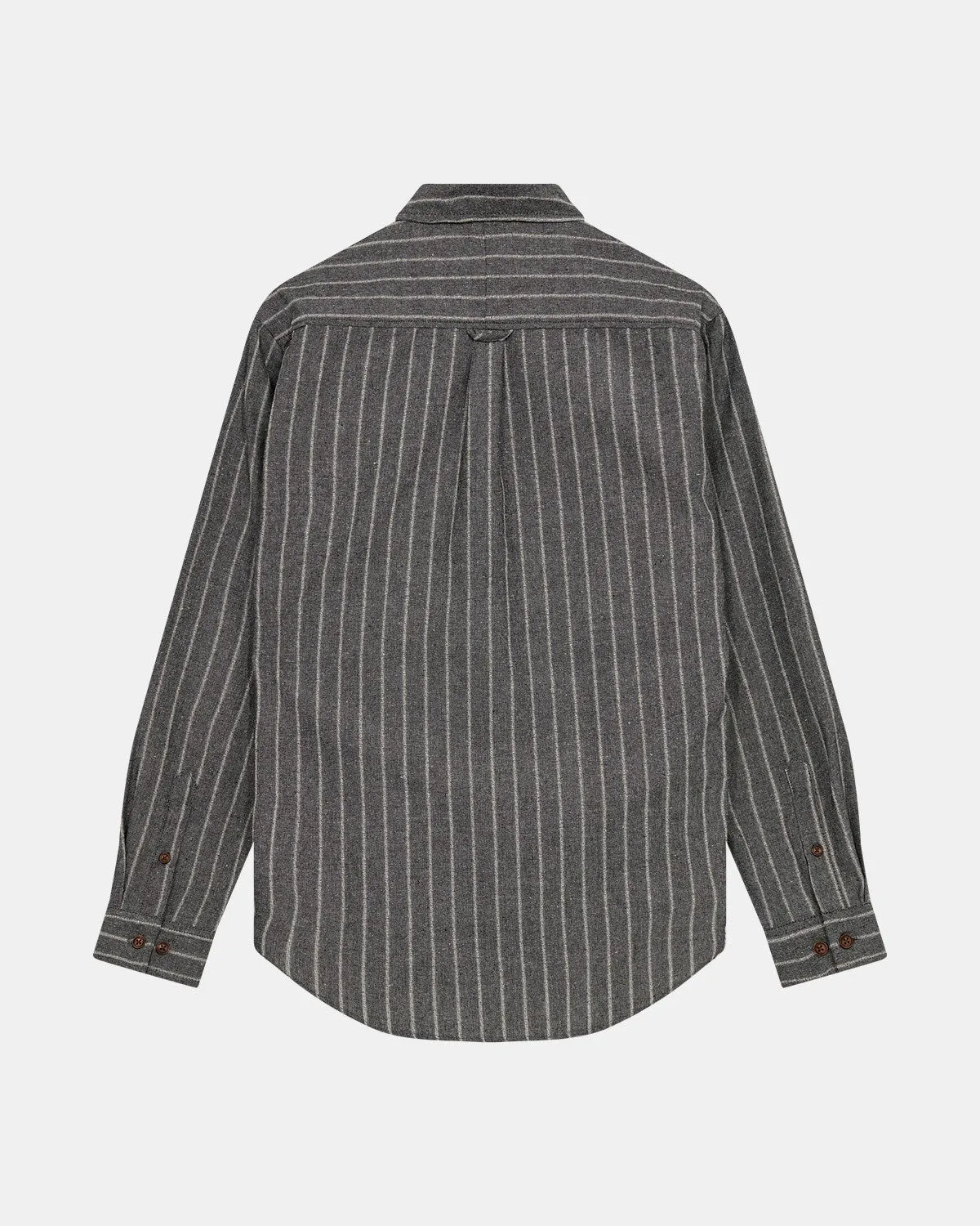 AKLEIF LS STRIPE SHIRT 3 - Caviar sold by anerkjendt product image thumbnail 3