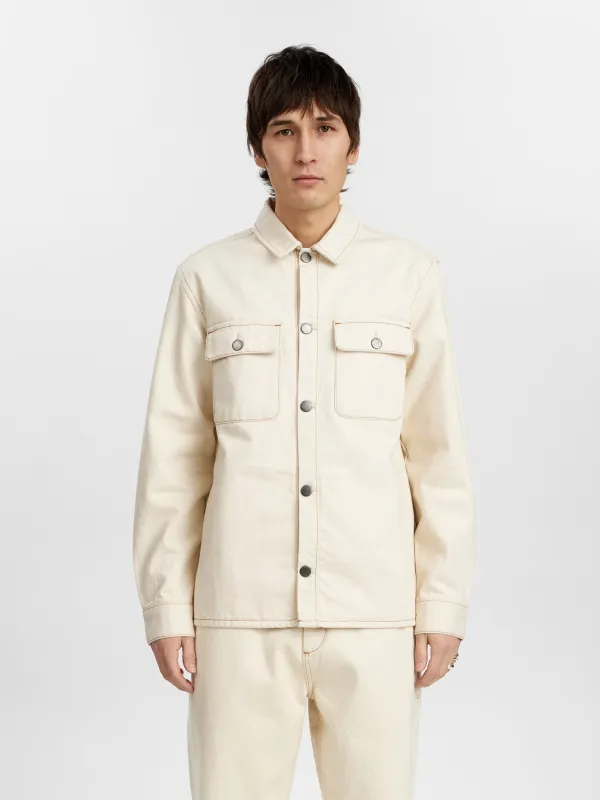 AKOSCAR DENIM OVERSHIRT - Tofu sold by anerkjendt