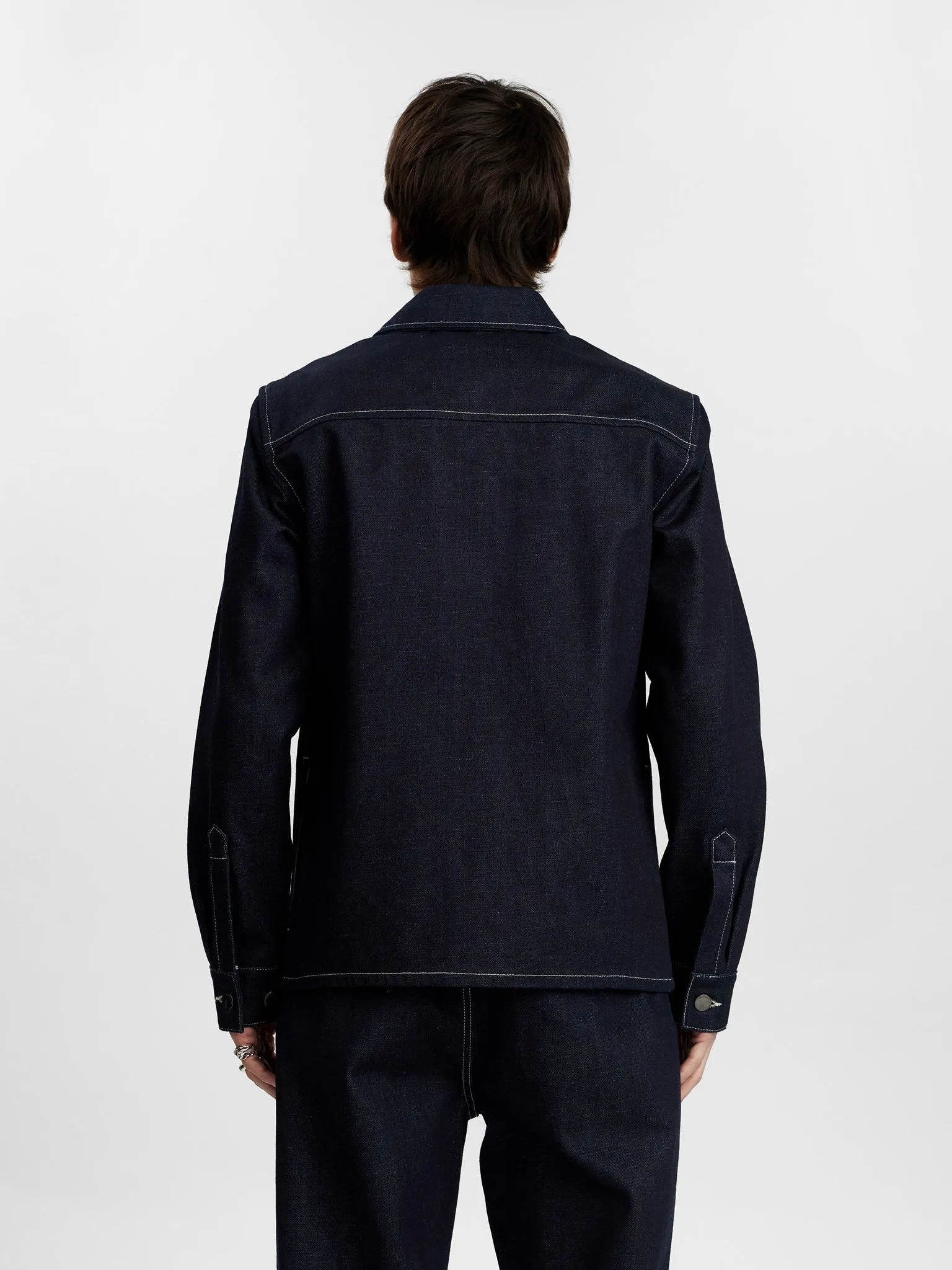 AKOSCAR DENIM OVERSHIRT - Sky Captain sold by anerkjendt product image thumbnail 4