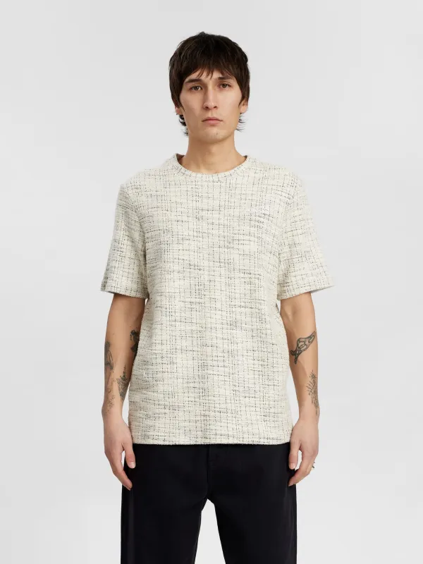 AKKIKKI JACQUARD TEE - Tofu sold by anerkjendt