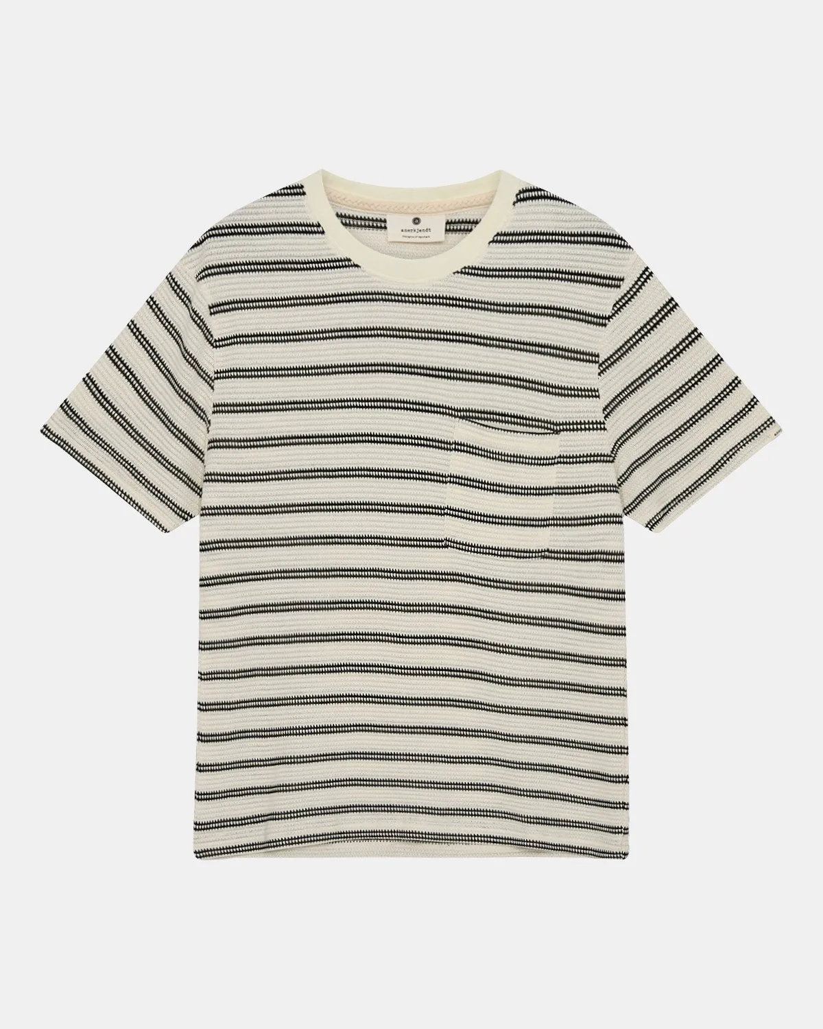 AKKIKKI JACQ STRIPE TEE - Tofu sold by anerkjendt