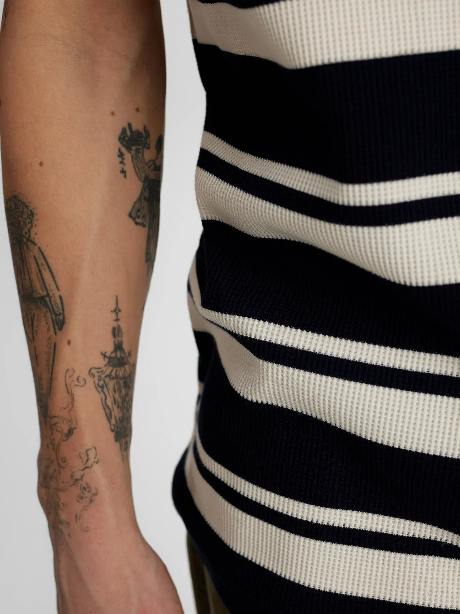 AKKIKKI WAFFLE YD POLO TEE - Sky Captain sold by anerkjendt product image thumbnail 5