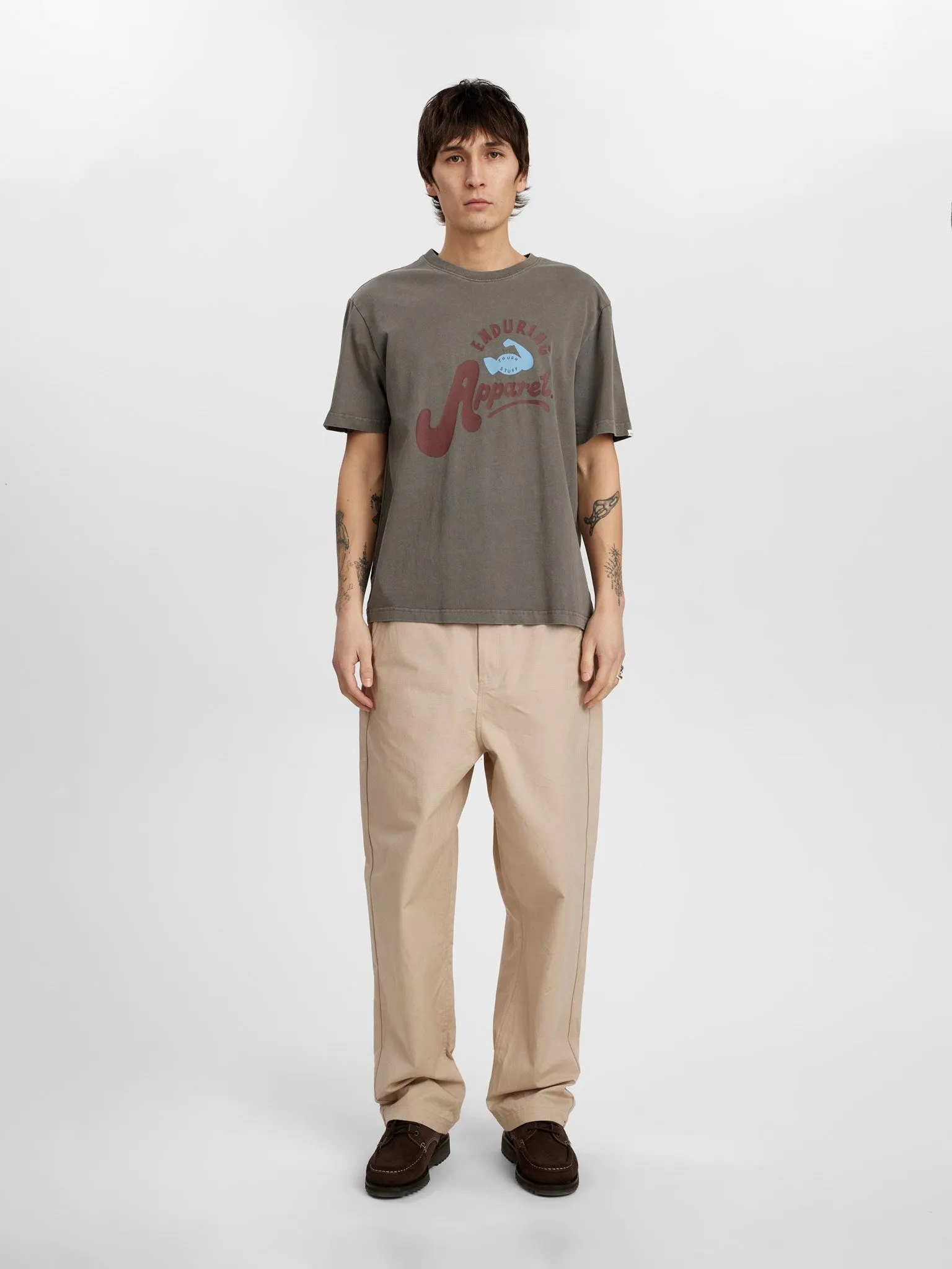 AKKIKKI ENDURING SS TEE - Steel Gray sold by anerkjendt product image thumbnail 3