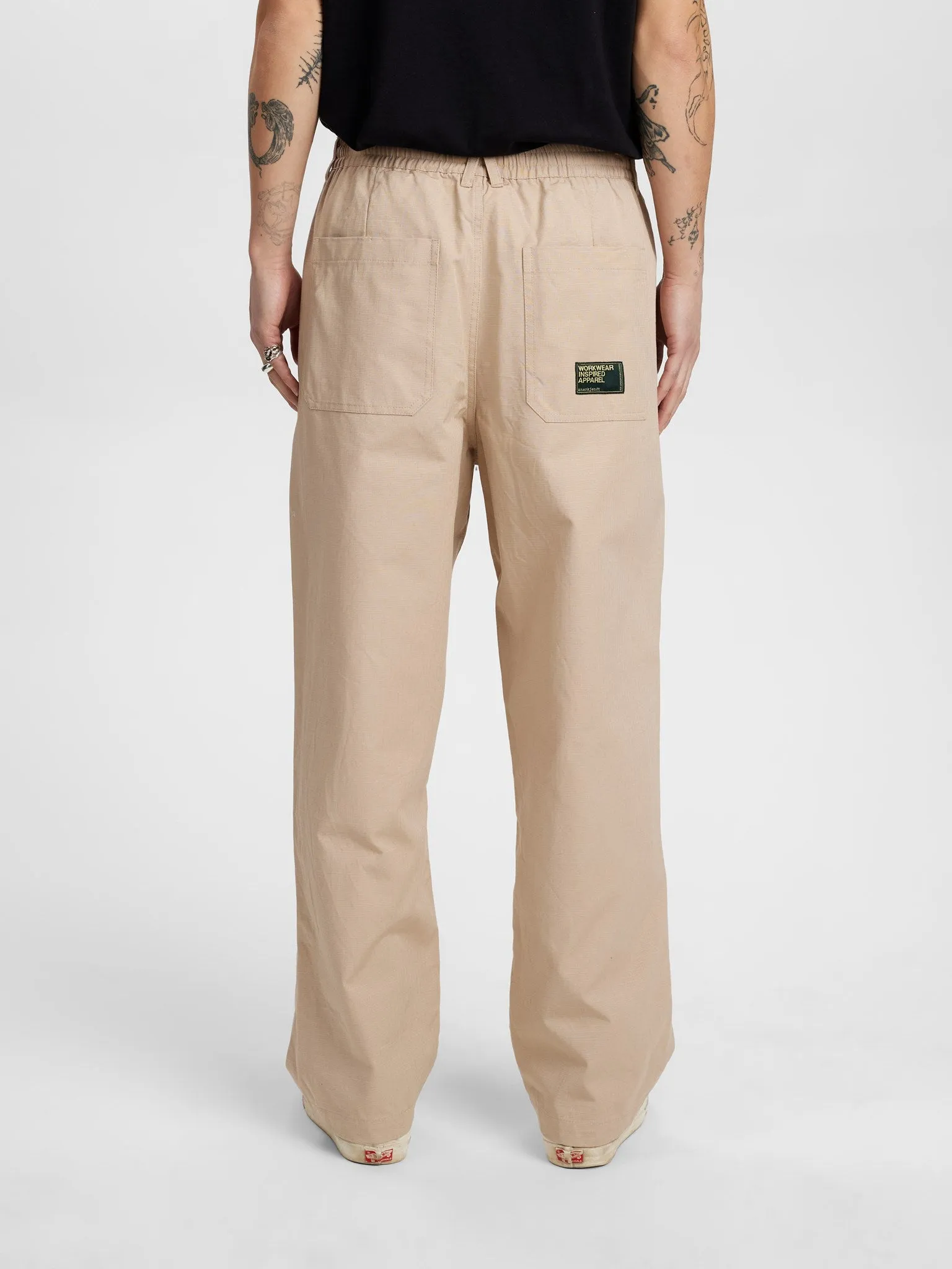 AKJAKOB RIBSTOP PANTS - Feather Gray sold by anerkjendt product image thumbnail 2