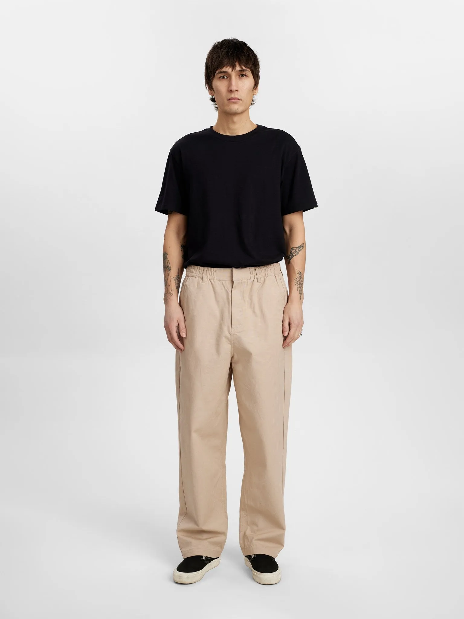 AKJAKOB RIBSTOP PANTS - Feather Gray sold by anerkjendt product image thumbnail 3