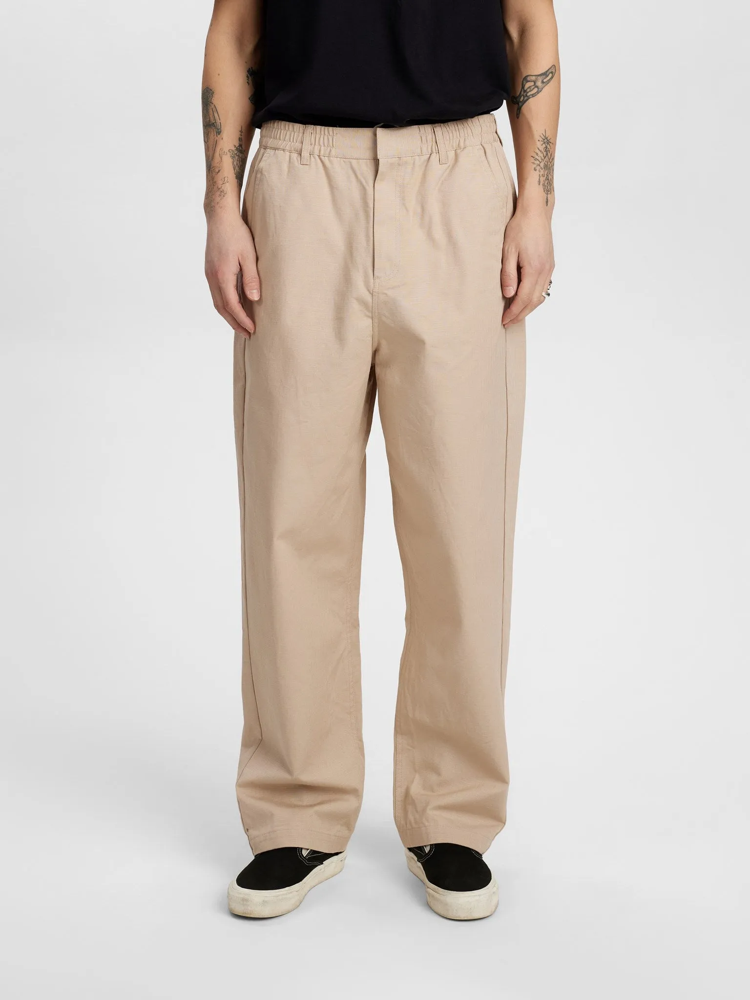 AKJAKOB RIBSTOP PANTS - Feather Gray sold by anerkjendt