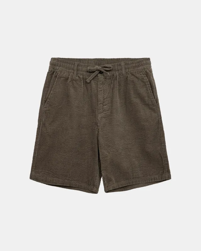 AKJAN CORDUROY SHORTS. - Deep Lichen Green sold by anerkjendt