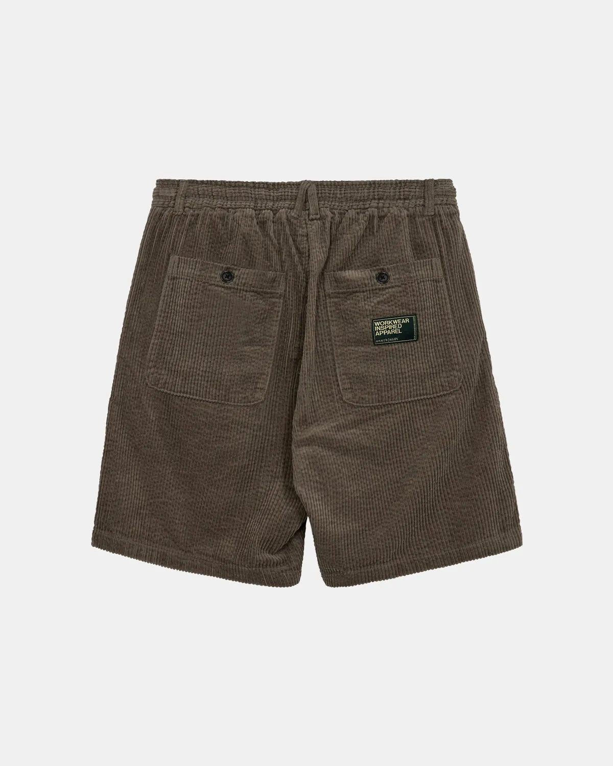 AKJAN CORDUROY SHORTS. - Deep Lichen Green sold by anerkjendt product image thumbnail 2