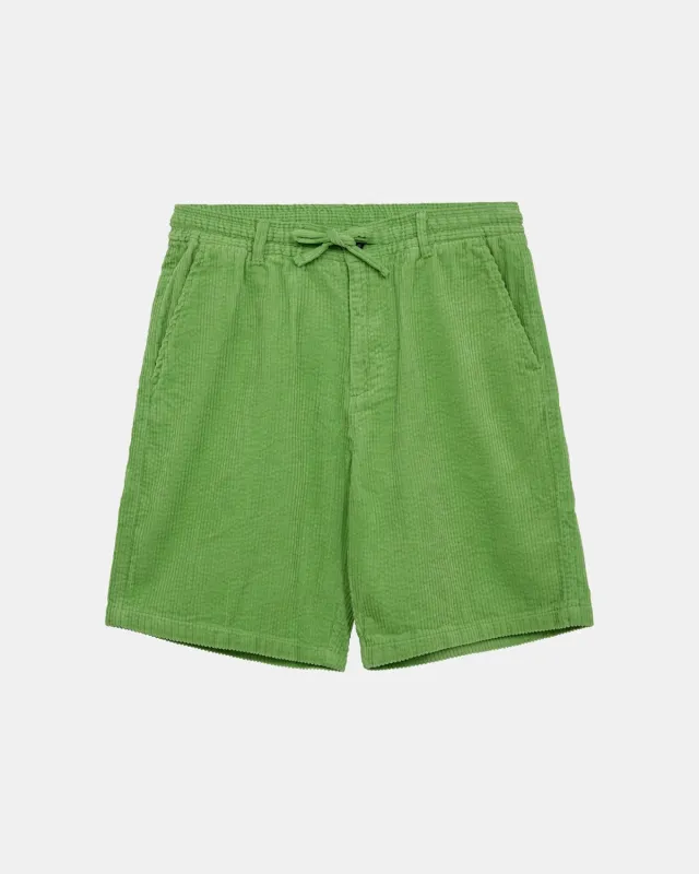 AKJAN CORDUROY SHORTS. - Green Gecko sold by anerkjendt