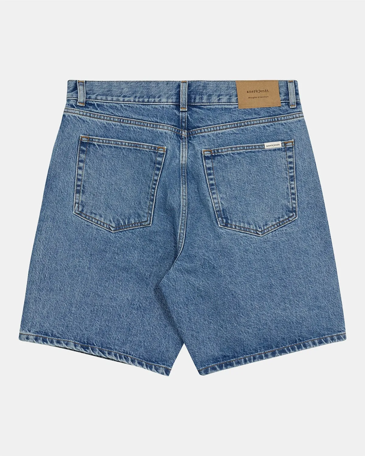 AKJAN DENIM SHORTS - Medium Blue Denim sold by anerkjendt product image thumbnail 2