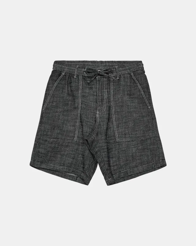 AKJAN TWILL CONTRAST SHORTS - Caviar sold by anerkjendt