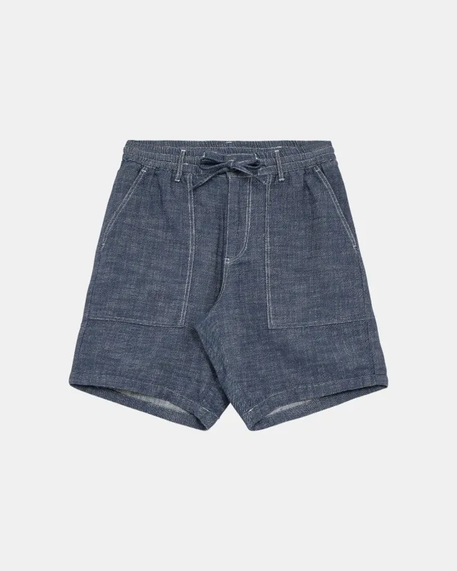AKJAN TWILL CONTRAST SHORTS - Sky Captain sold by anerkjendt