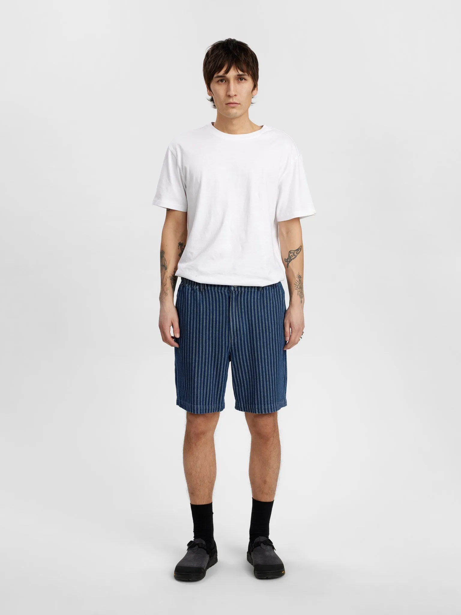 AKJAN INDIGO SHORTS - Sky Captain sold by anerkjendt product image thumbnail 3