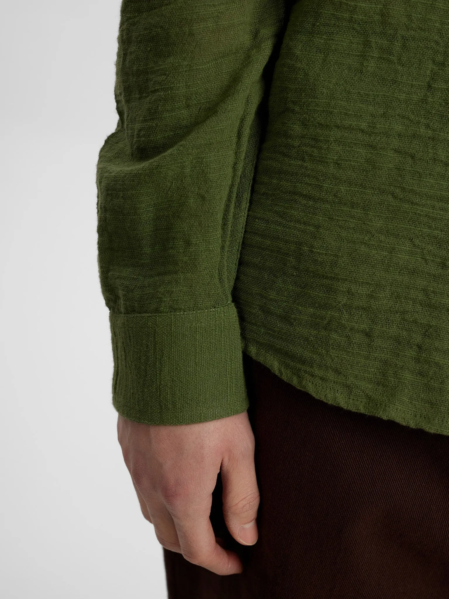 AKLOUIS NET SHIRT - Deep Lichen Green sold by anerkjendt product image thumbnail 5