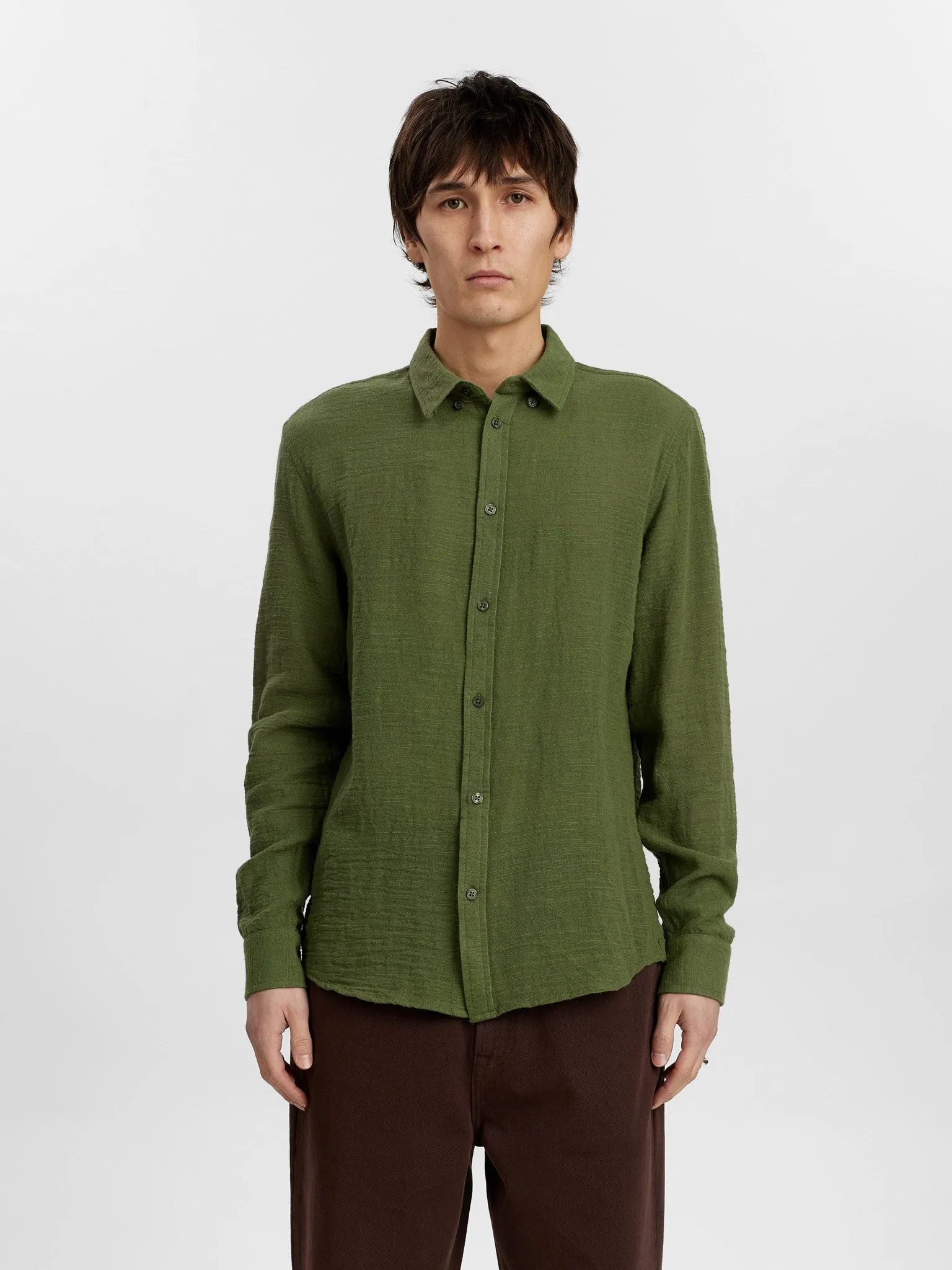 AKLOUIS NET SHIRT - Deep Lichen Green sold by anerkjendt