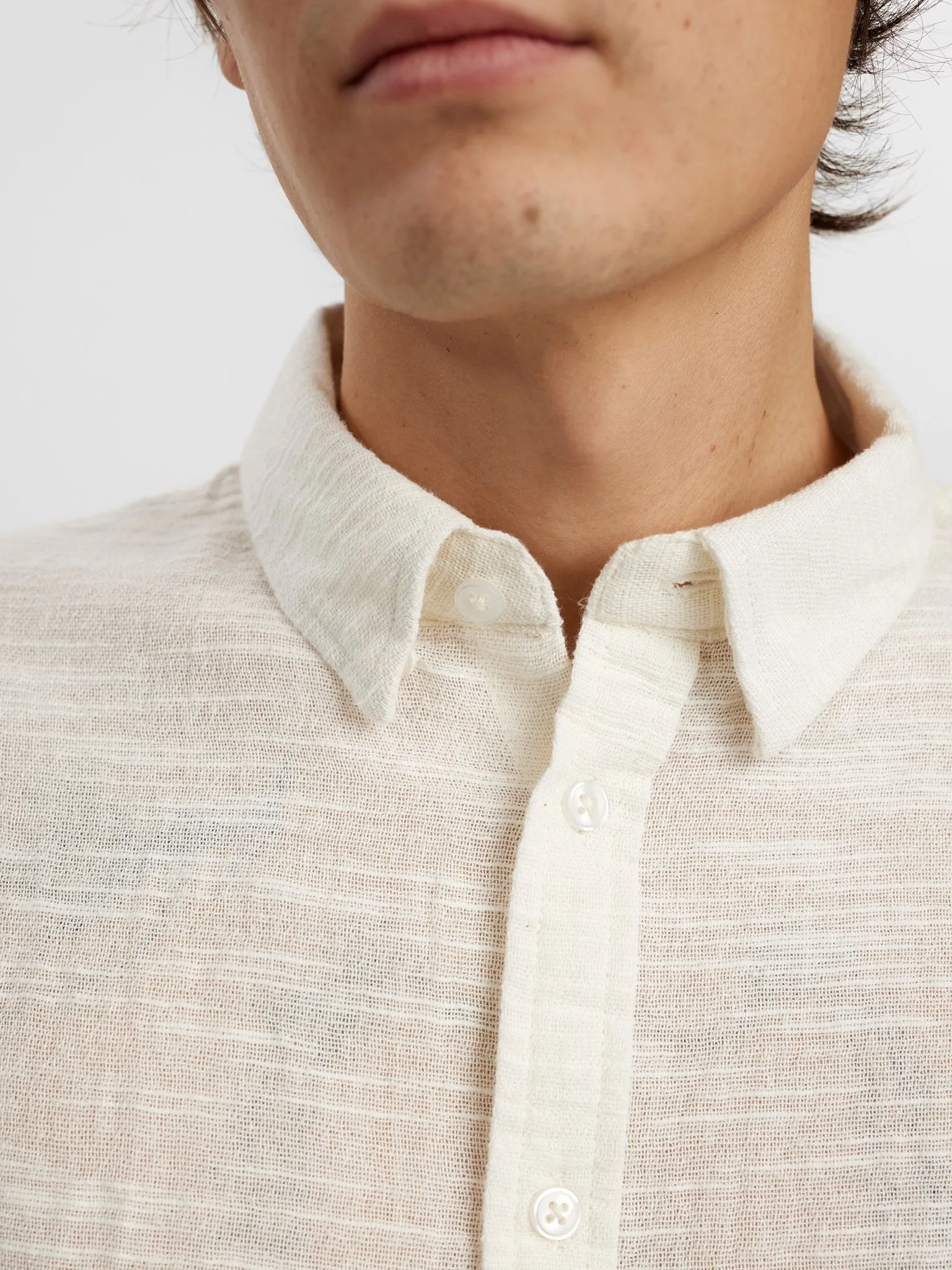 AKLOUIS NET SHIRT - Tofu sold by anerkjendt product image thumbnail 2