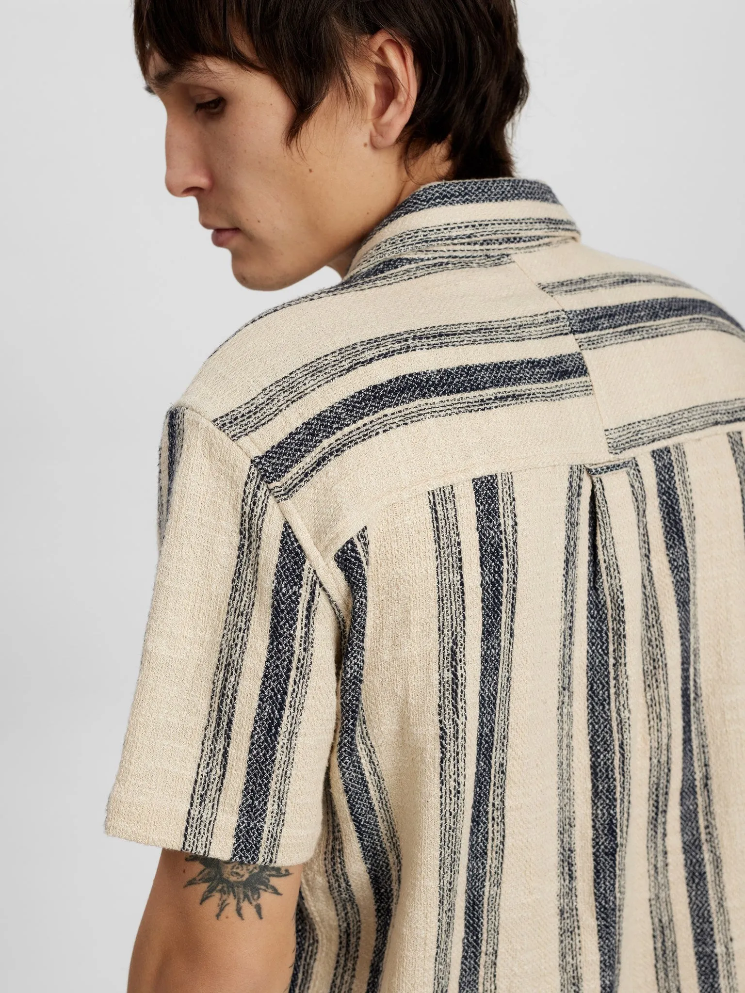 AKLEON STRUCSTURE S/S SHIRT - Tofu sold by anerkjendt product image thumbnail 5