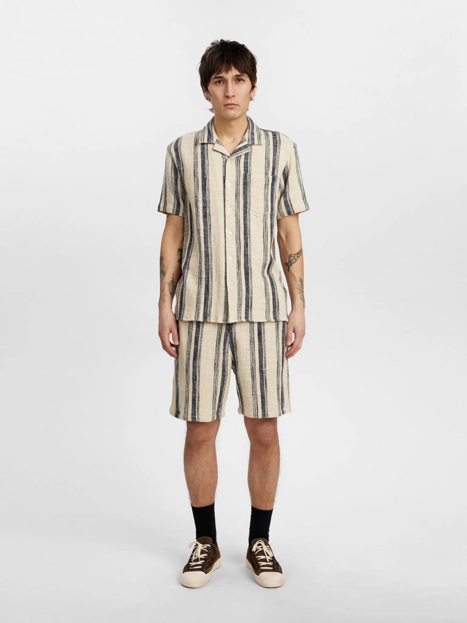 AKLEON STRUCSTURE S/S SHIRT - Tofu sold by anerkjendt product image thumbnail 3