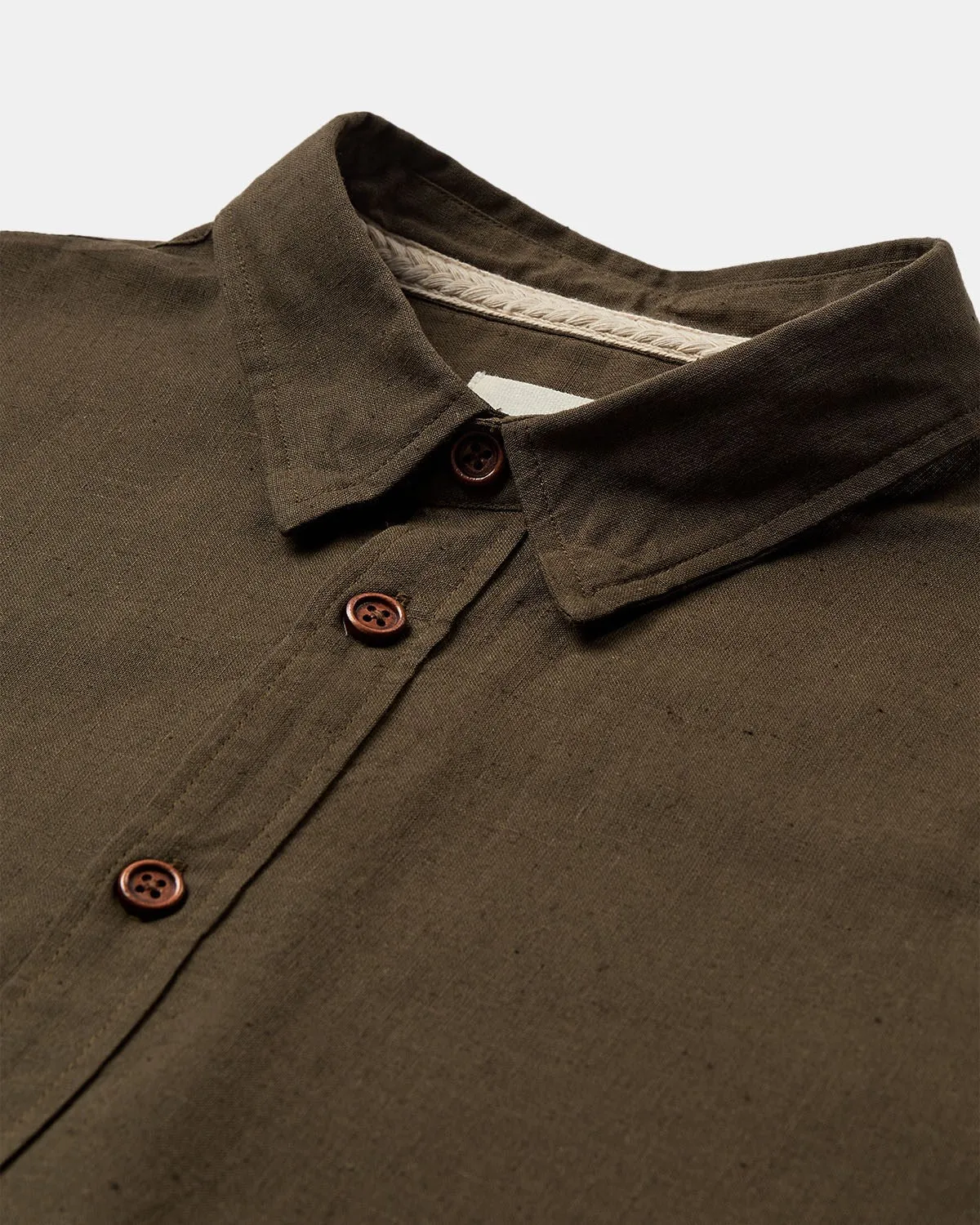 AKLEIF L/S COT/LINEN SHIRT - Cub sold by anerkjendt product image thumbnail 2