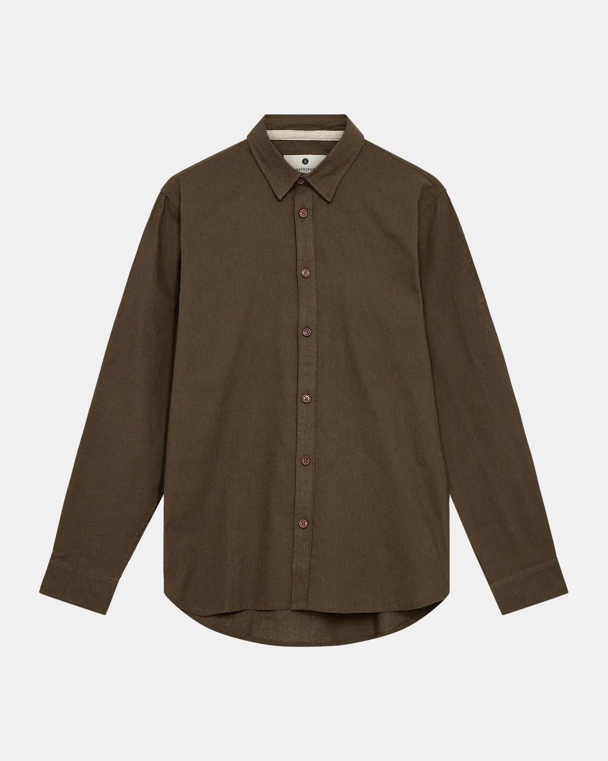 AKLEIF L/S COT/LINEN SHIRT - Cub sold by anerkjendt