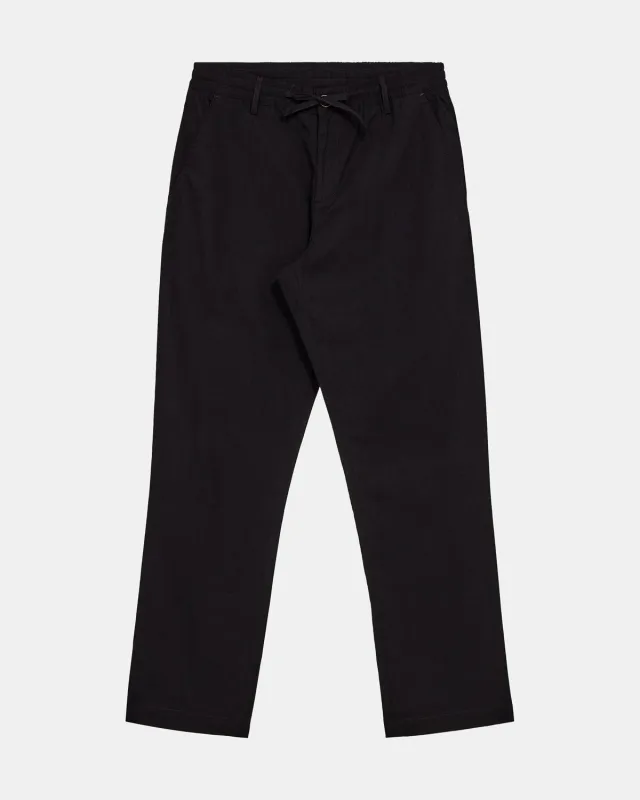 AKJAN COT/LINEN ELA PANTS - Caviar sold by anerkjendt