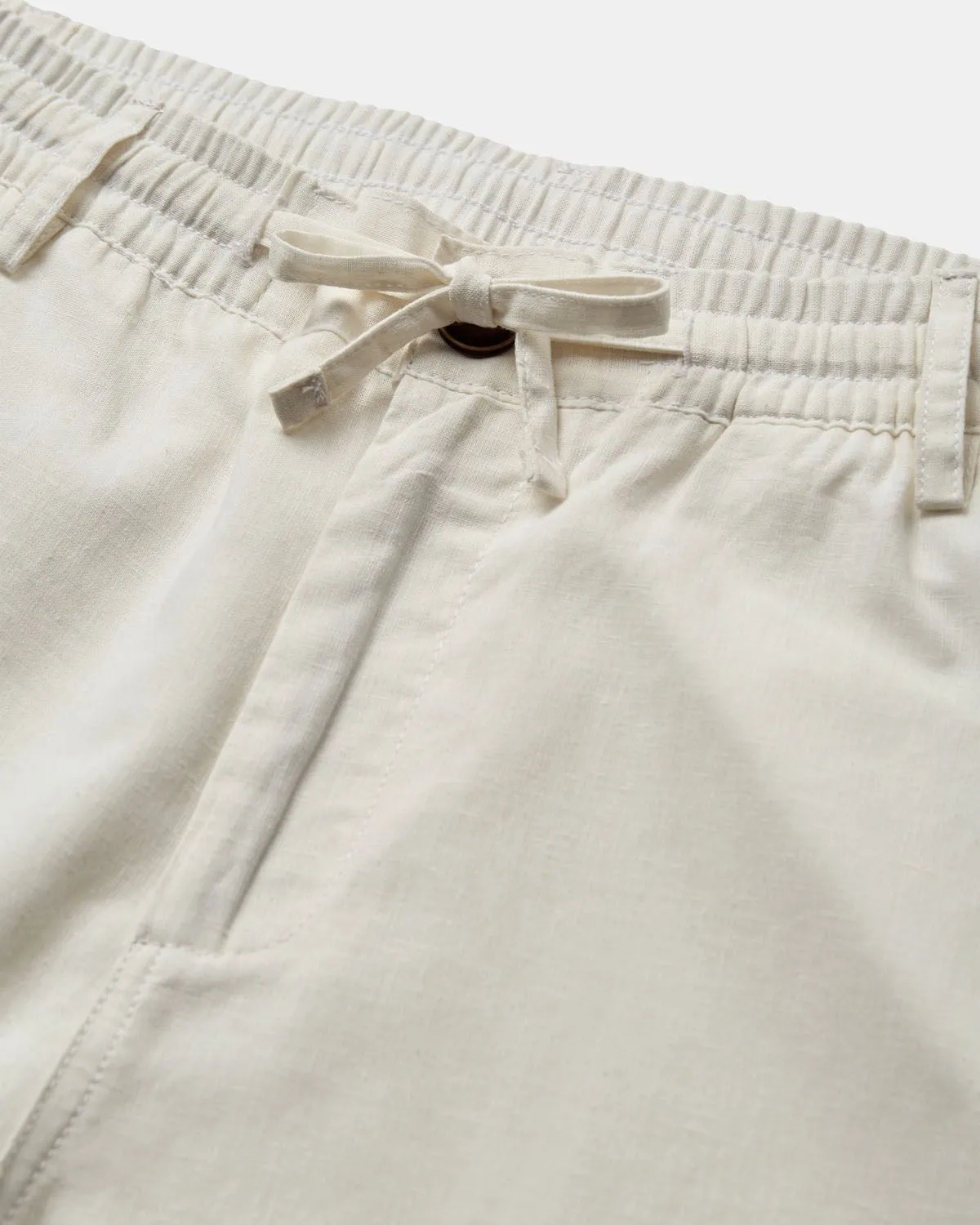 AKJAN COT/LINEN ELA PANTS - Tofu sold by anerkjendt product image thumbnail 2